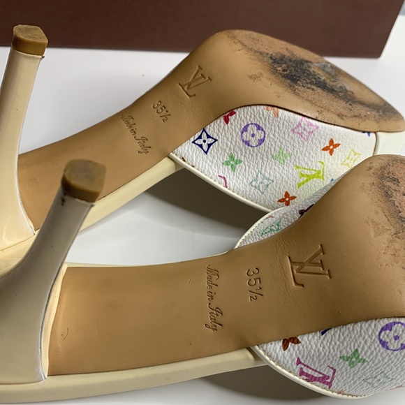 LV42 Louis Vuitton multicolor heels - Picture 6 of 8